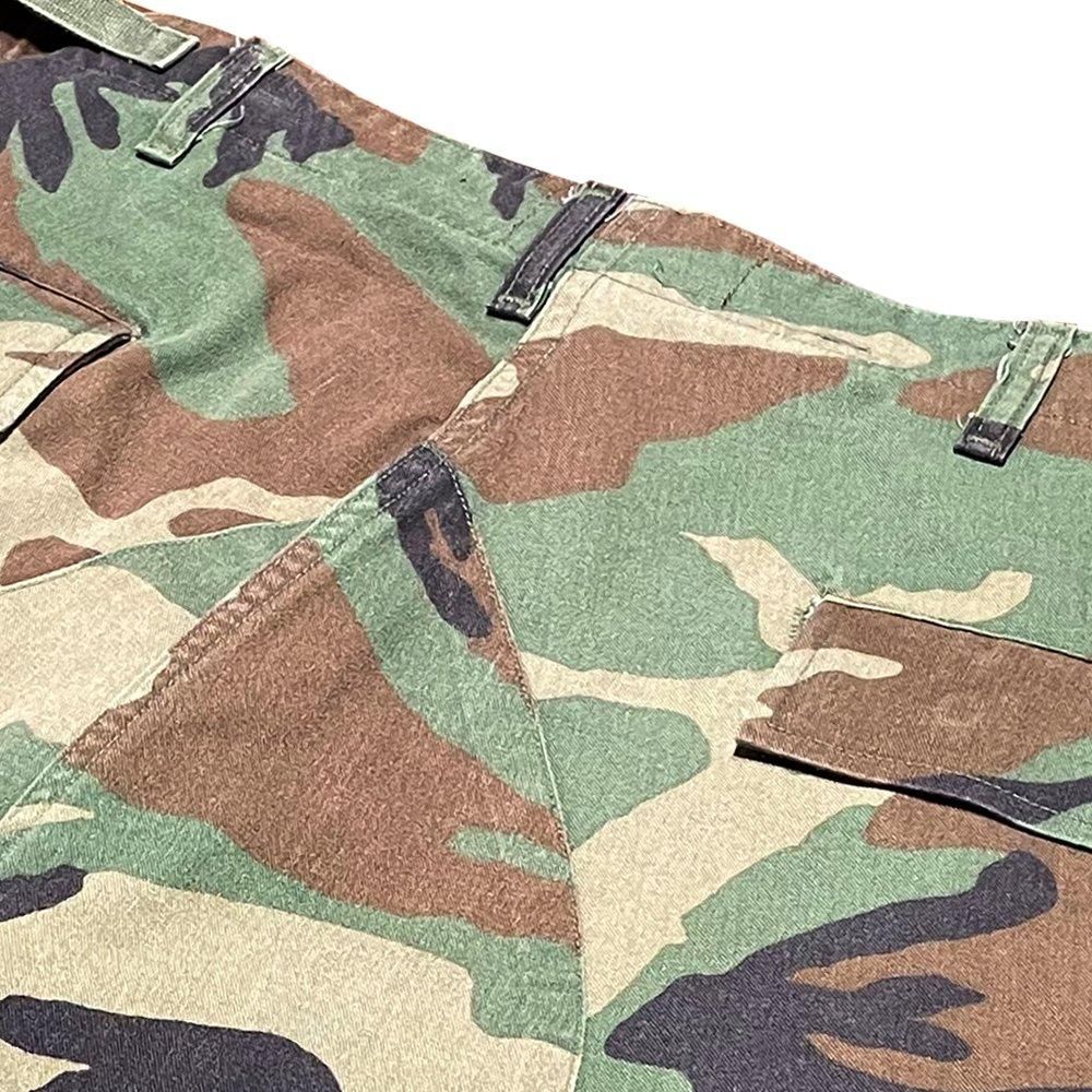 BLACK VINTAGE | CROPPED WIDE PANTS RE-WORKING / CAMO