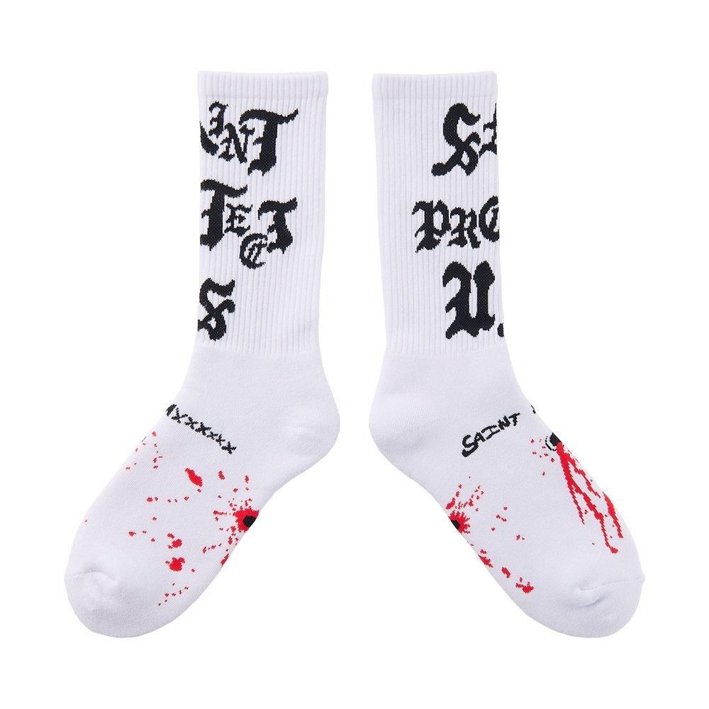 SAINT MXXXXXX | SOCKS SAINT PROTECT / WHITE