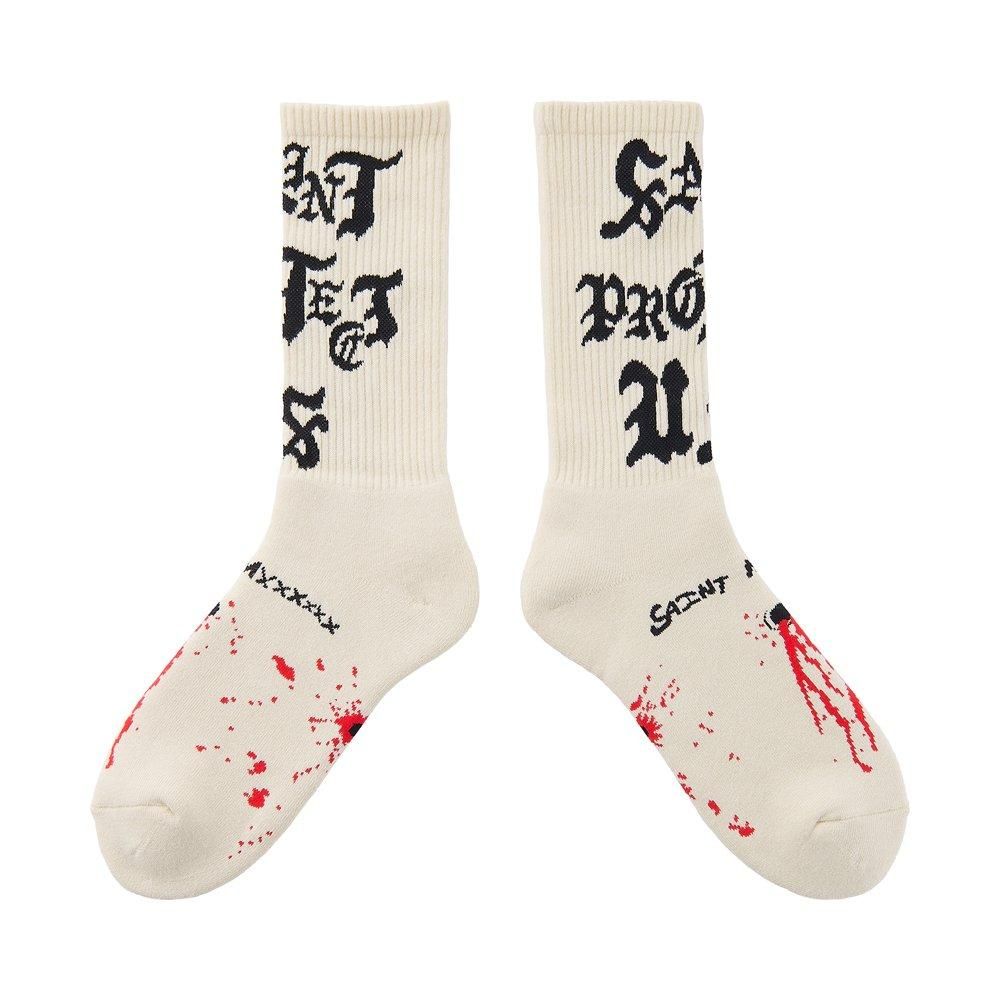 SAINT MXXXXXX | SOCKS SAINT PROTECT / ECRU