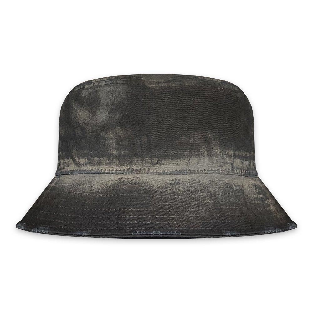 BLACK VINTAGE | BUCKET HAT DUST PAINTING / BLACK