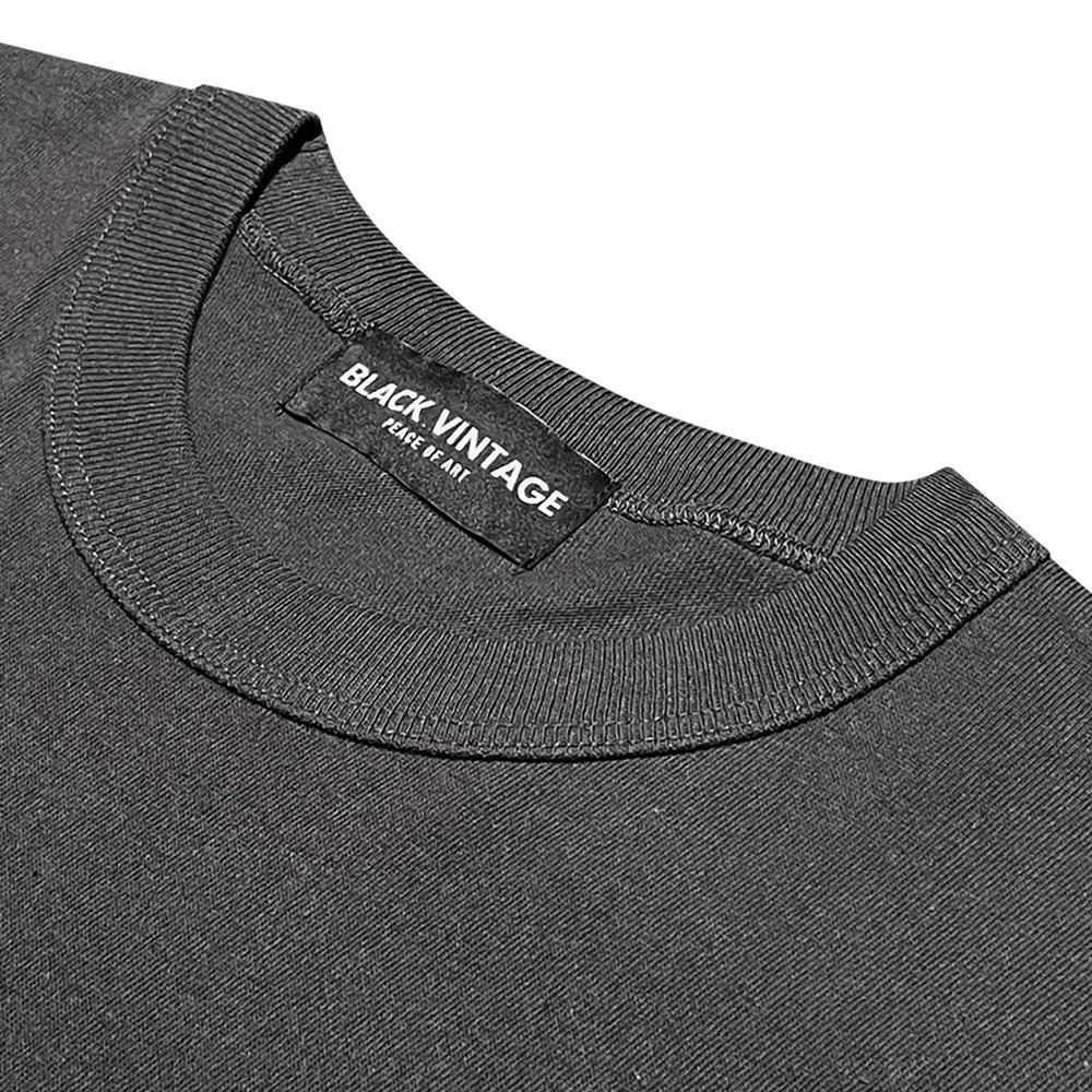 BLACK VINTAGE | S/S TEE ART PRINTING 005 / CHARCOAL