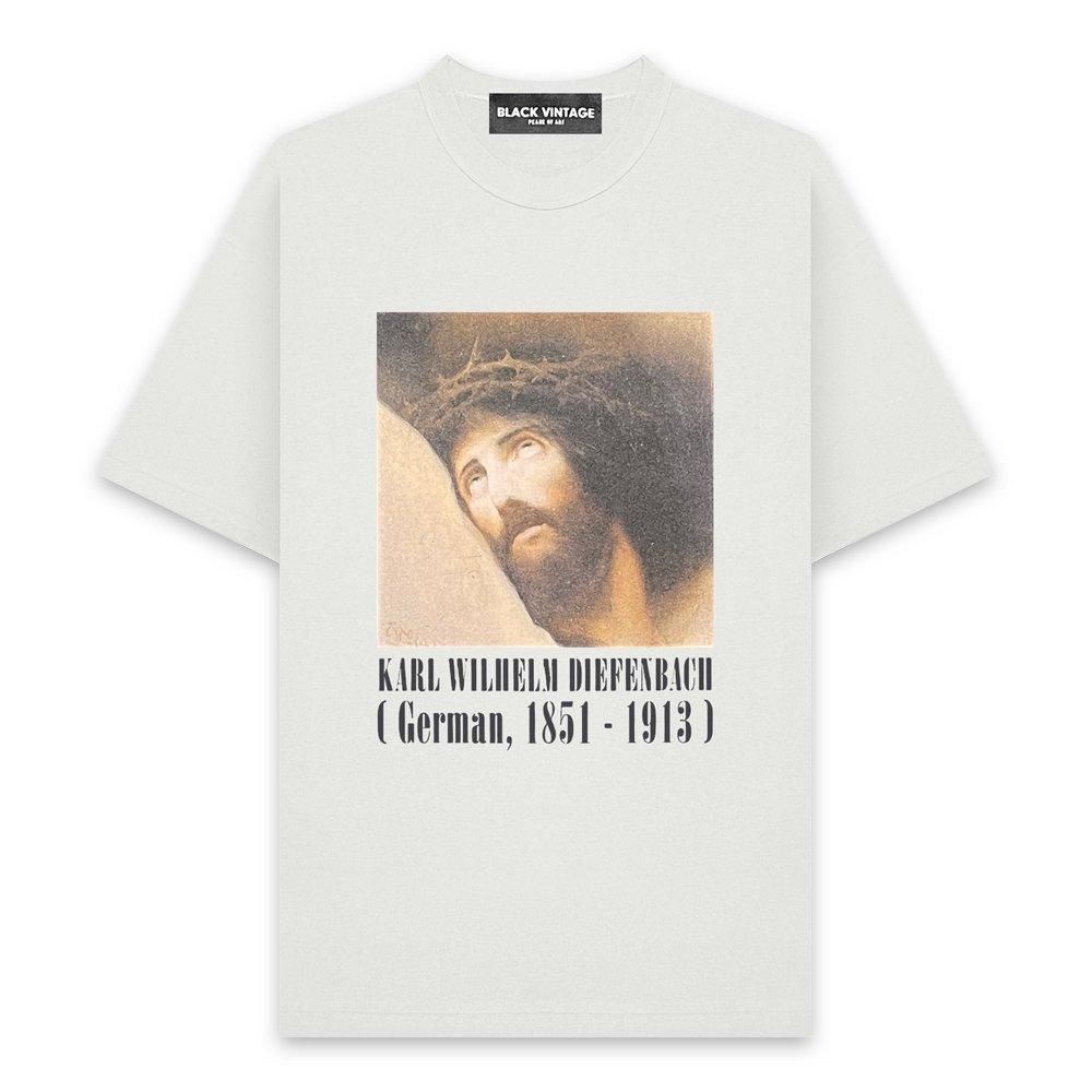 BLACK VINTAGE | S/S TEE ART PRINTING 005 / NATURAL