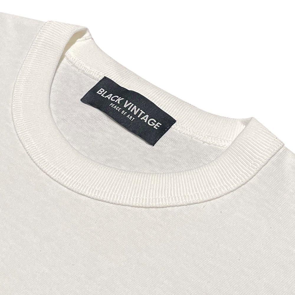 BLACK VINTAGE | S/S TEE ART PRINTING 005 / NATURAL