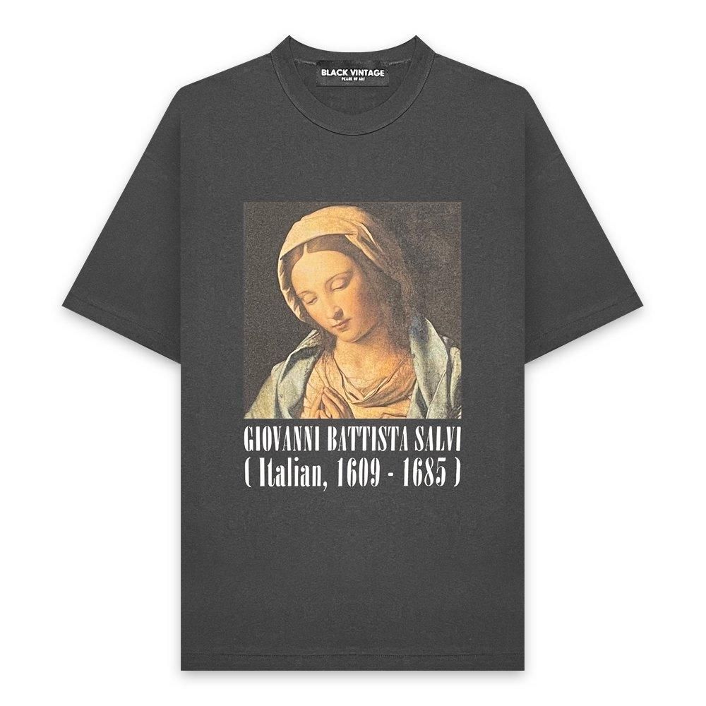 BLACK VINTAGE | S/S TEE ART PRINTING 006 / CHARCOAL