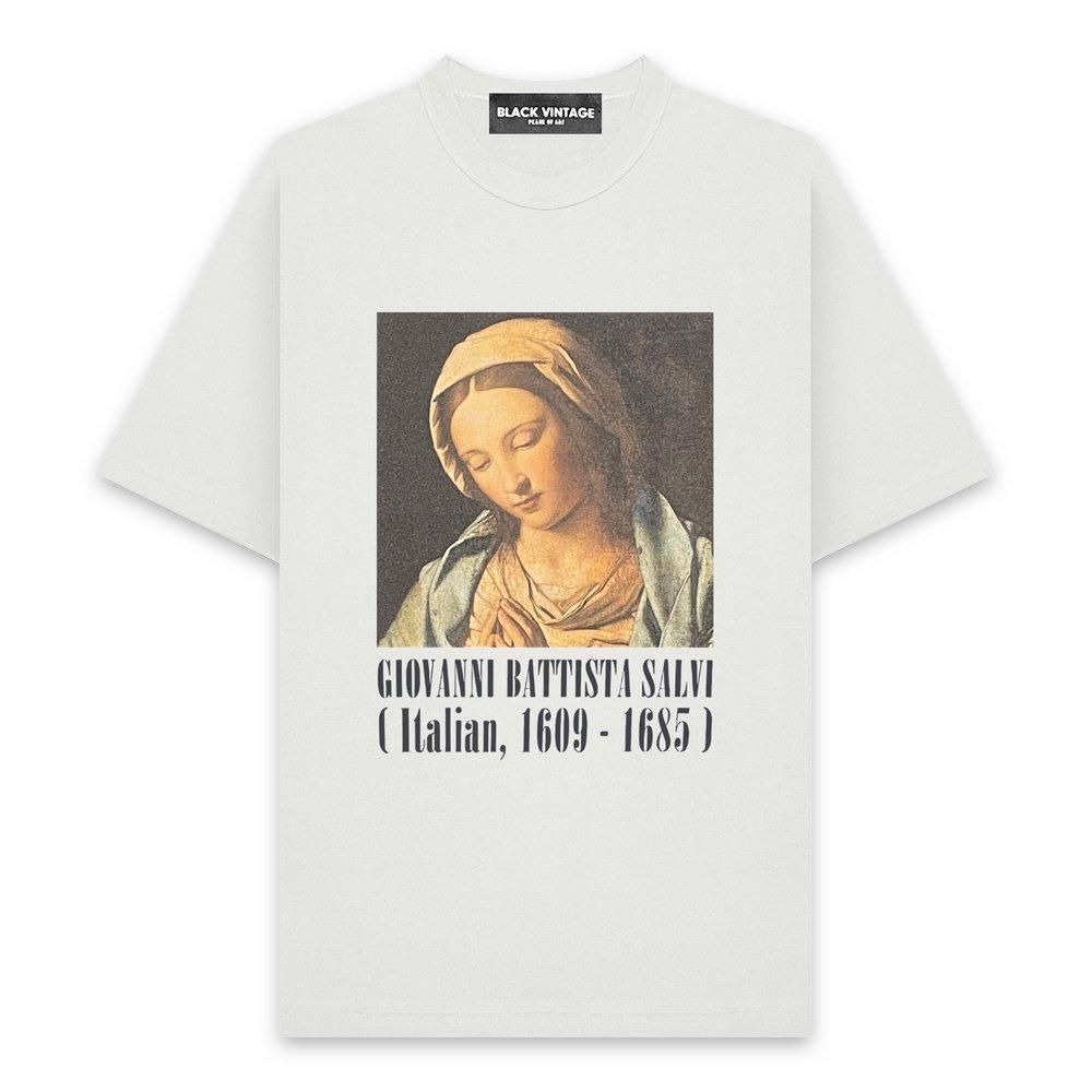 BLACK VINTAGE | S/S TEE ART PRINTING 006 / NATURAL