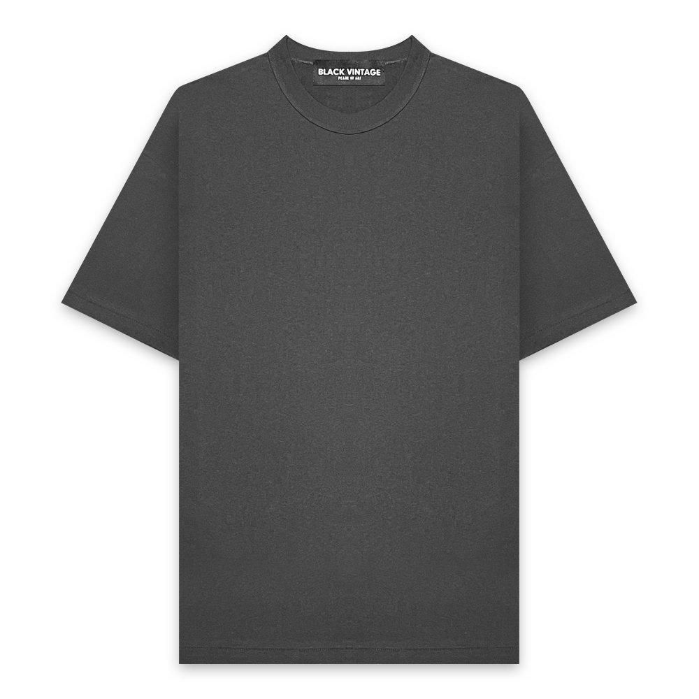 BLACK VINTAGE | S/S TEE ART PRINTING 008 / CHARCOAL