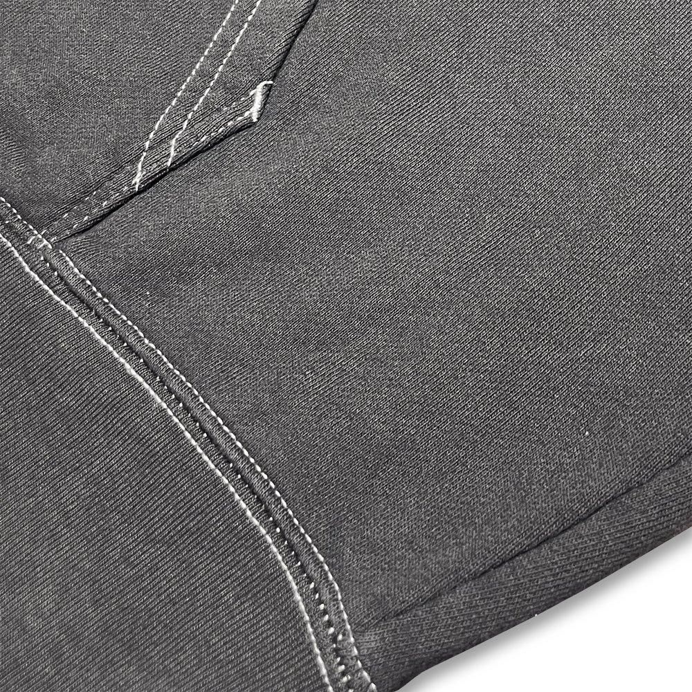 BLACK VINTAGE | ZIP HOODIE VINTAGE DYEING / CHARCOAL