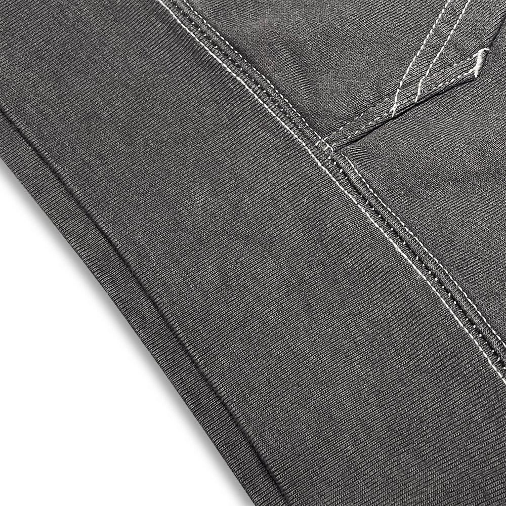 BLACK VINTAGE | ZIP HOODIE VINTAGE DYEING / CHARCOAL