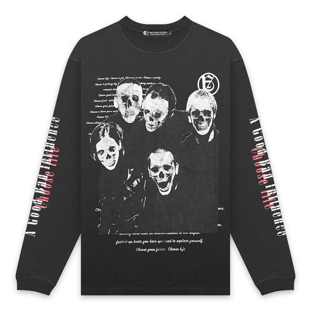 A GOOD BAD INFLUENCE |  CHOOSE LIFE LONG SLEEVE T-SHIRT / BLACK
