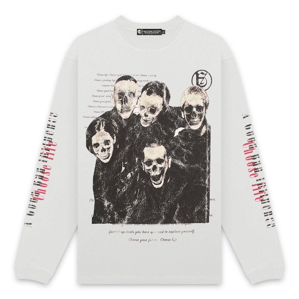 A GOOD BAD INFLUENCE |  CHOOSE LIFE LONG SLEEVE T-SHIRT / WHITE
