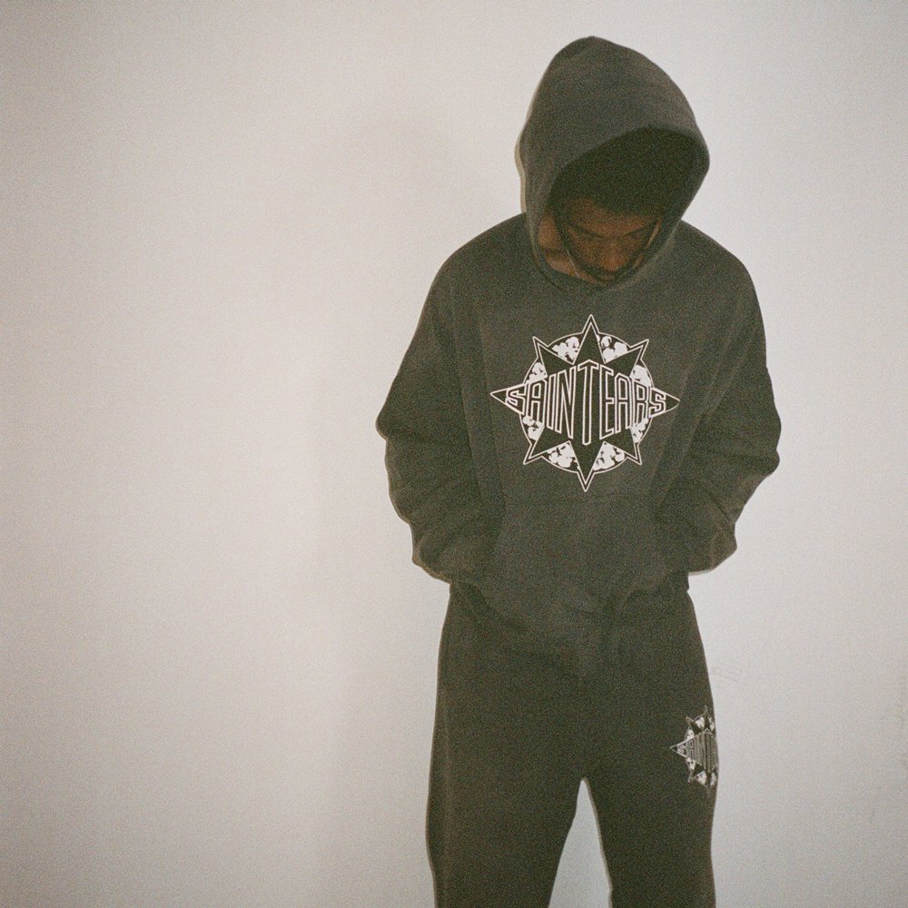 SAINT MXXXXXX | DT_HOODIE ST TEARS / BLACK