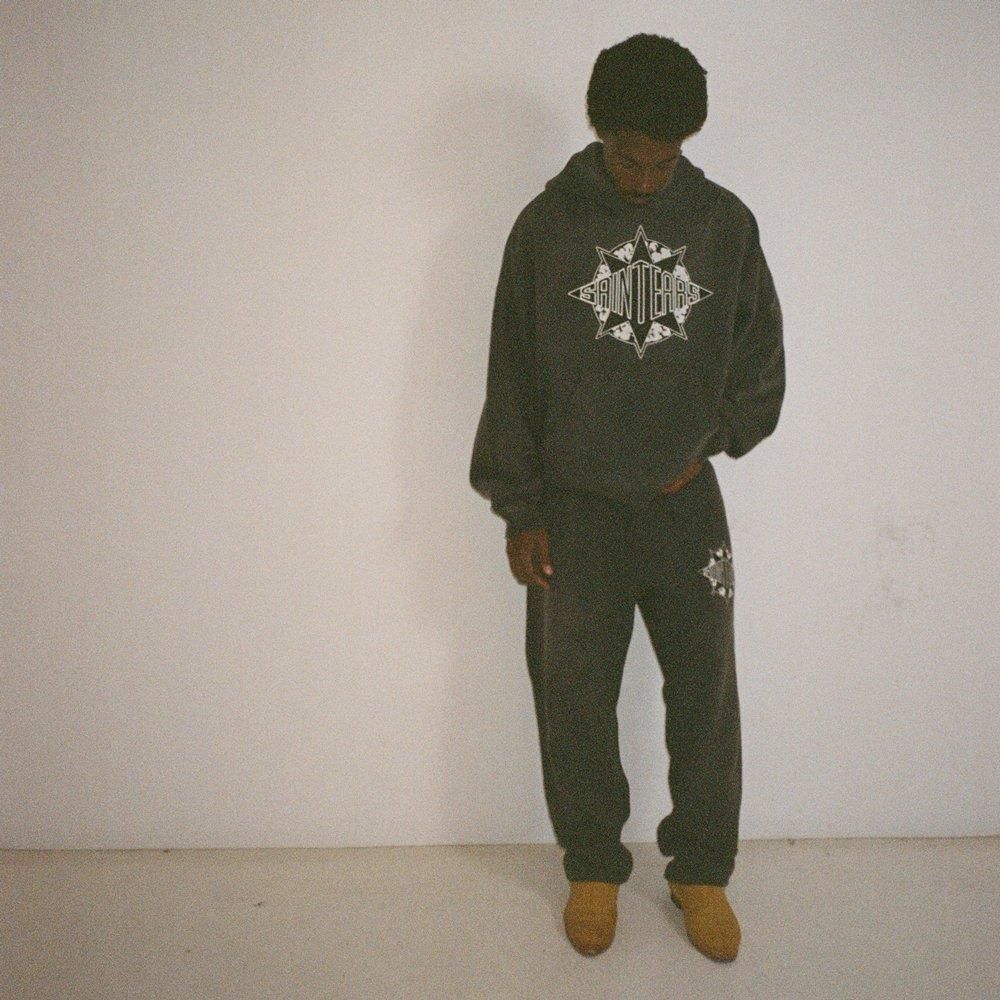 SAINT MXXXXXX | DT_HOODIE ST TEARS / BLACK