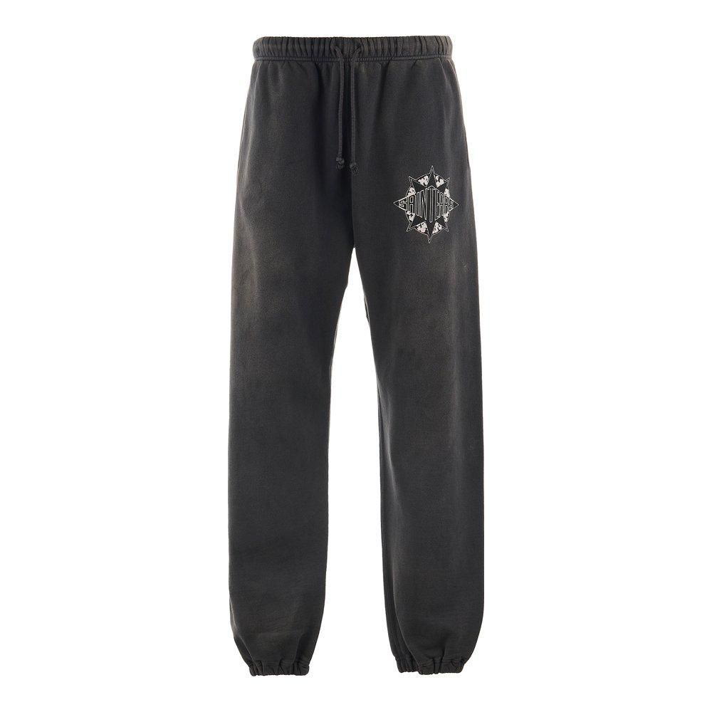 SAINT MXXXXXX | DT_SWEAT PANTS ST TEARS / BLACK