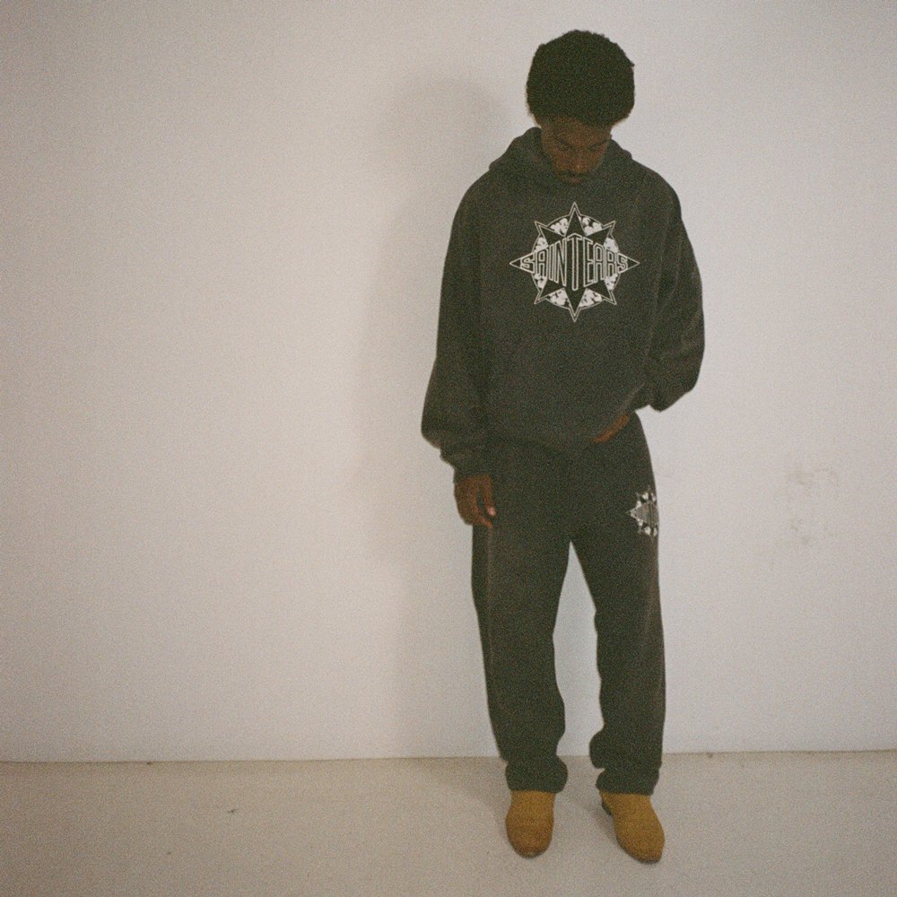 SAINT MXXXXXX | DT_SWEAT PANTS ST TEARS / BLACK