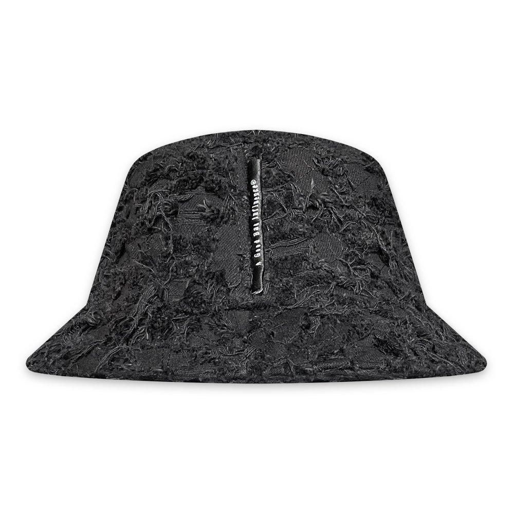 A GOOD BAD INFLUENCE |  DISTRESSED DENIM HAT / BLACK