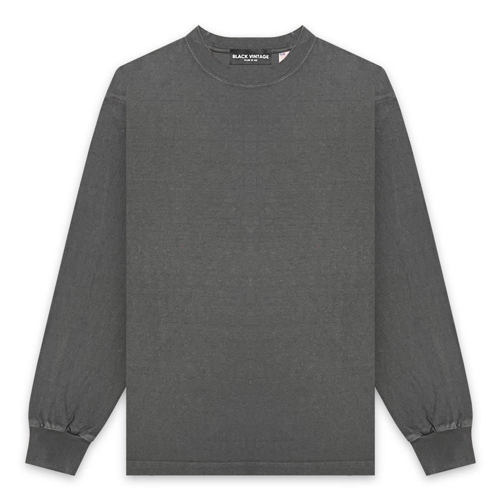BLACK VINTAGE | L/S TEE VINTAGE DYEING / CHARCOAL