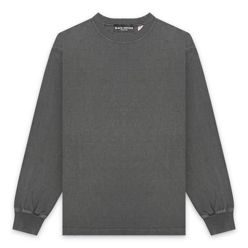 BLACK VINTAGE | L/S TEE VINTAGE DYEING / CHARCOAL