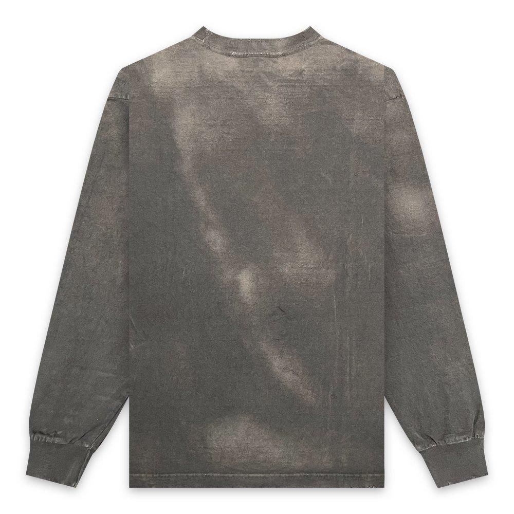 BLACK VINTAGE | L/S TEE DUST PAINTING / CHARCOAL
