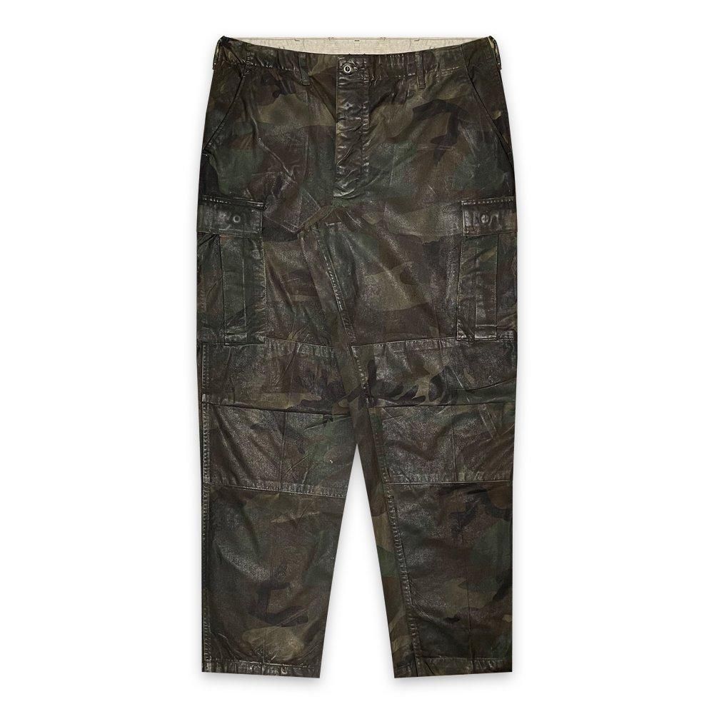 INNOCENCE | CAMO WAX PANTS / BLACK