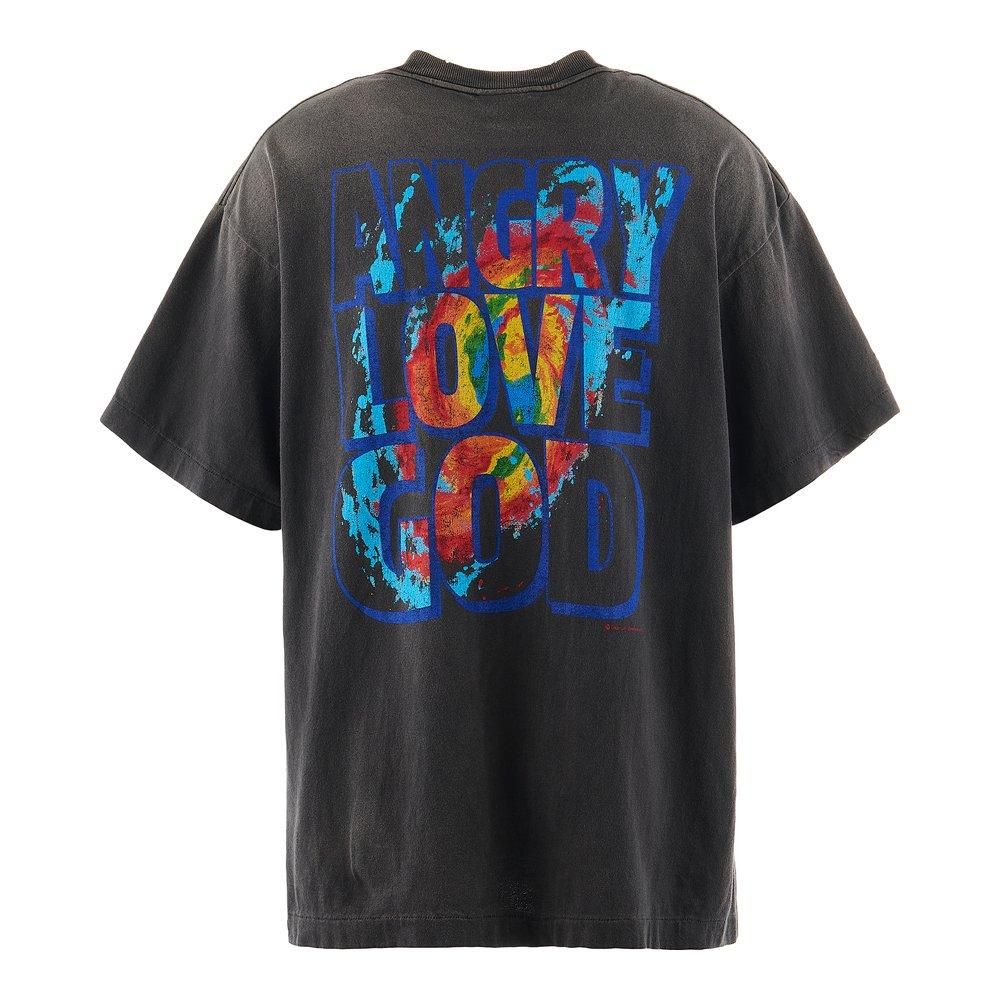 SAINT MXXXXXX | CP_SS TEE ANGRY LOVE GOD / BLACK