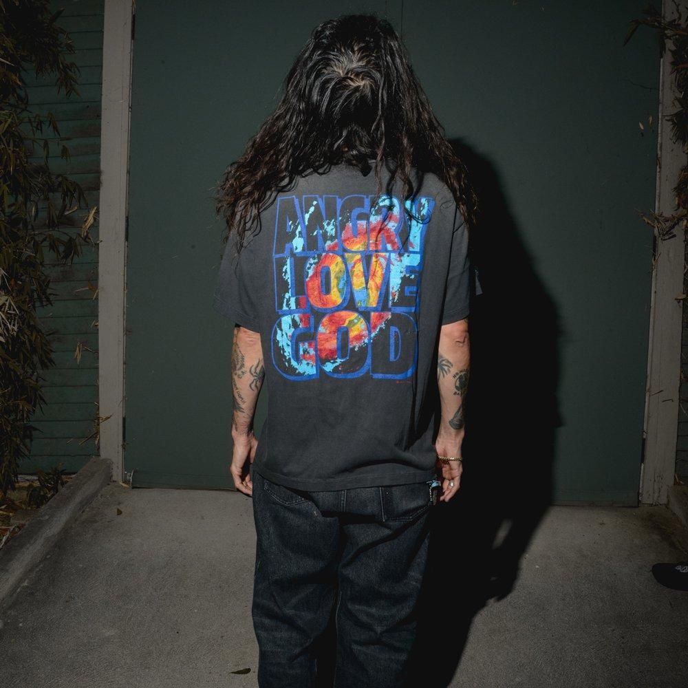 SAINT MXXXXXX | CP_SS TEE ANGRY LOVE GOD / BLACK