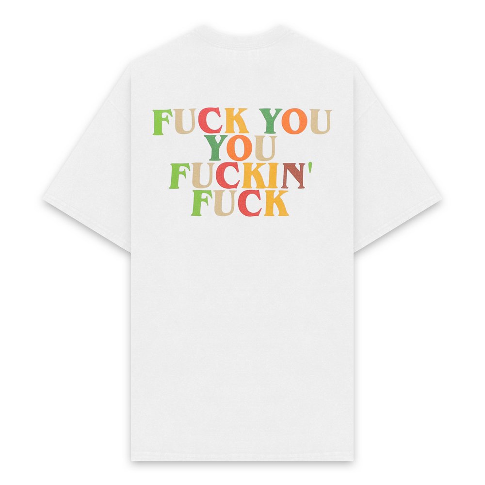 MAYO | FUCKIN FUCK SHORT SLEEVE TEE / WHITE MULTI