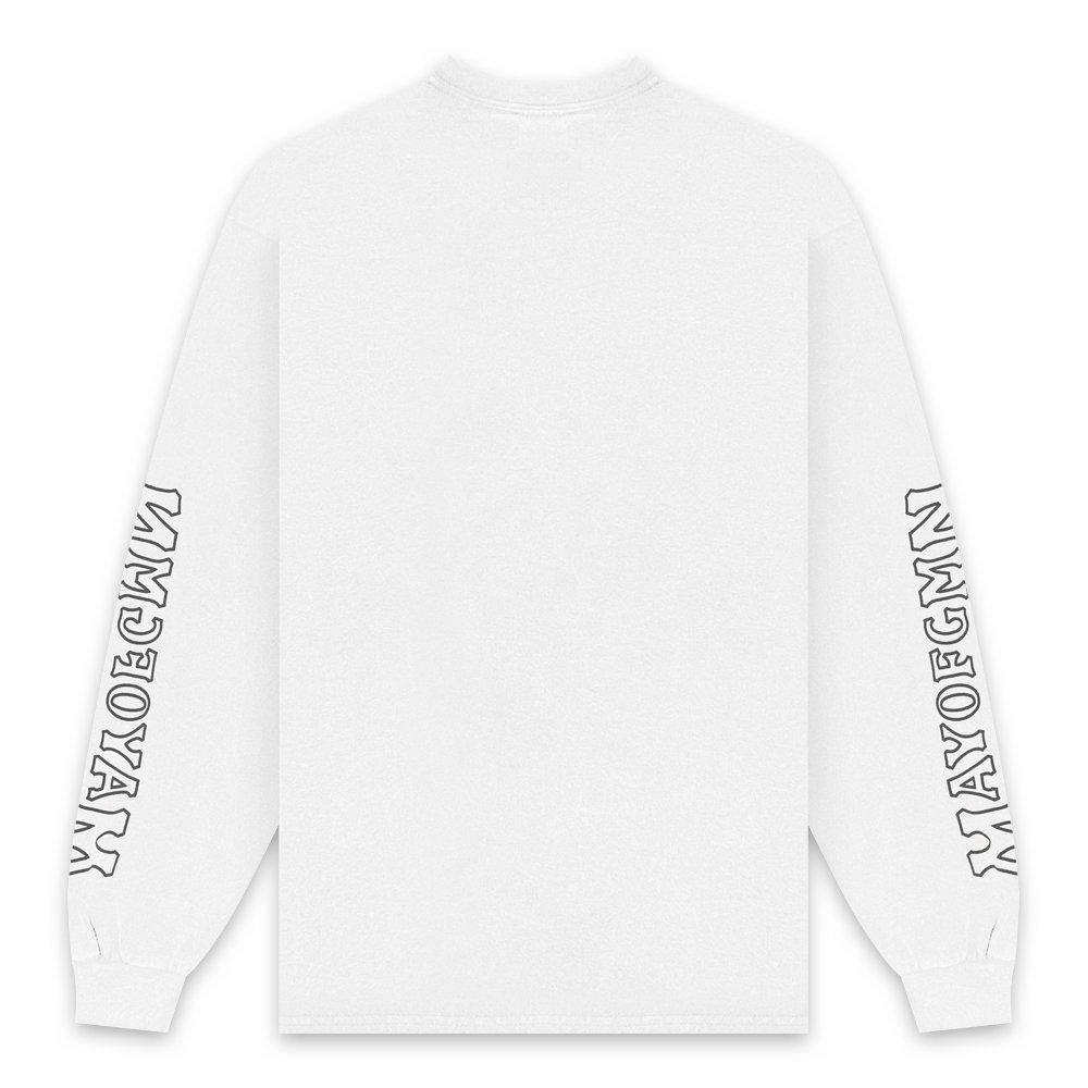 MAYO | BRAIN LONG SLEEVE TEE / WHITE