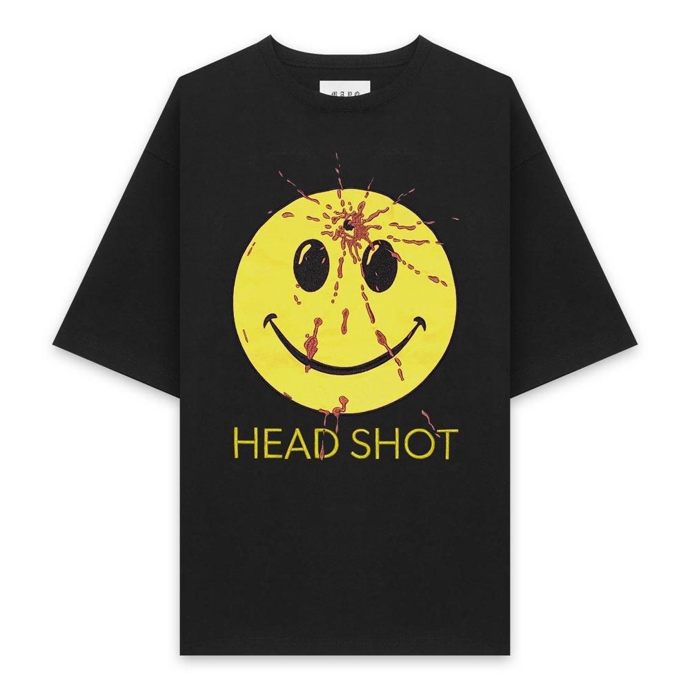 MAYO | HEAD SHOT EMBROIDERY SHORT SLEEVE TEE / BLACK