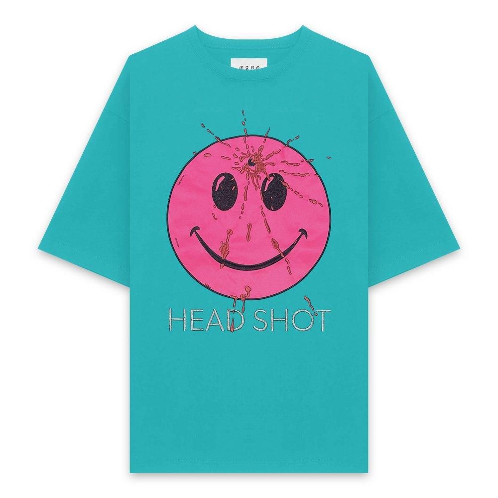 MAYO | HEAD SHOT EMBROIDERY SHORT SLEEVE TEE / KINMIYA BLUE