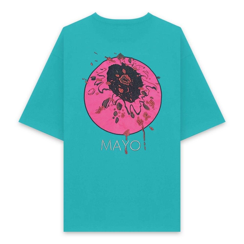 MAYO | HEAD SHOT EMBROIDERY SHORT SLEEVE TEE / KINMIYA BLUE