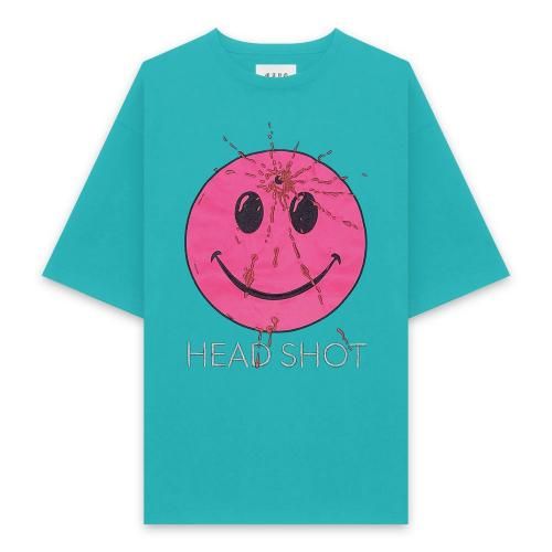 MAYO | HEAD SHOT EMBROIDERY SHORT SLEEVE TEE / KINMIYA BLUE
