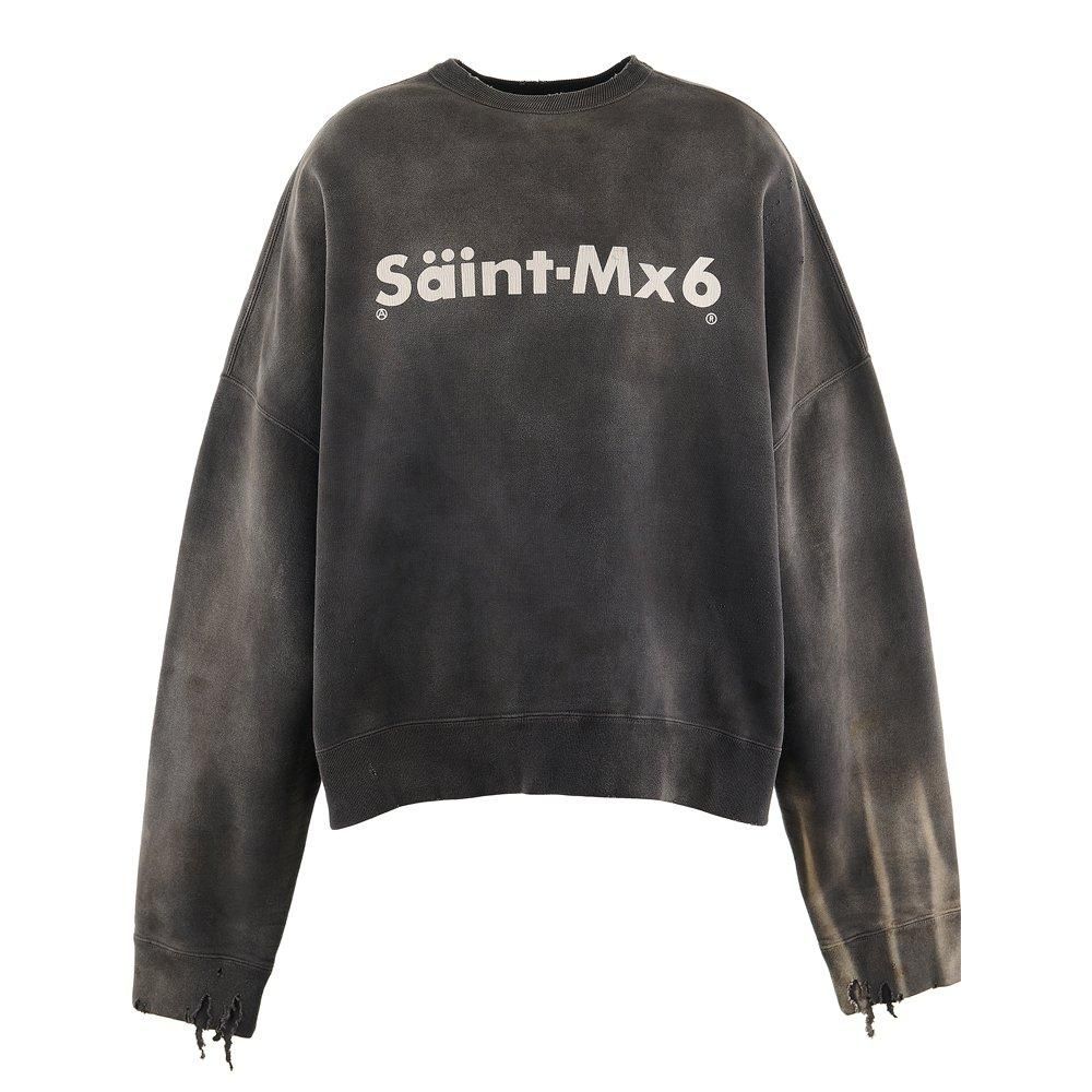 SAINT MXXXXXX | CREW NECK SWEAT SHIRT CHAOS / CHARKOAL