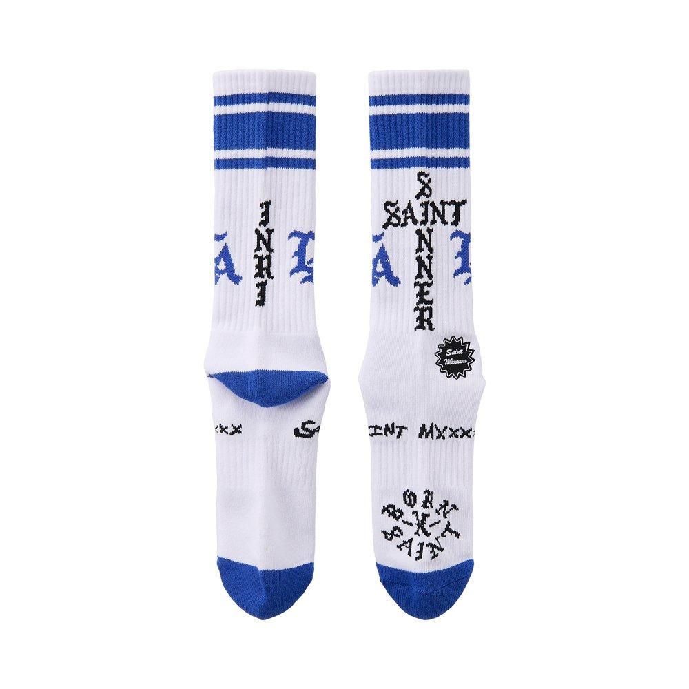 SAINT MXXXXXX | BR_SOCKS ST SINNER / WHITE X BLUE