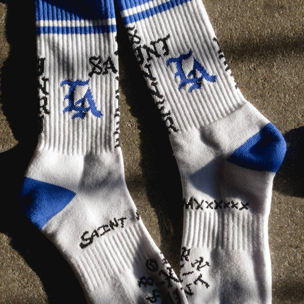 SAINT MXXXXXX | BR_SOCKS ST SINNER / WHITE X BLUE