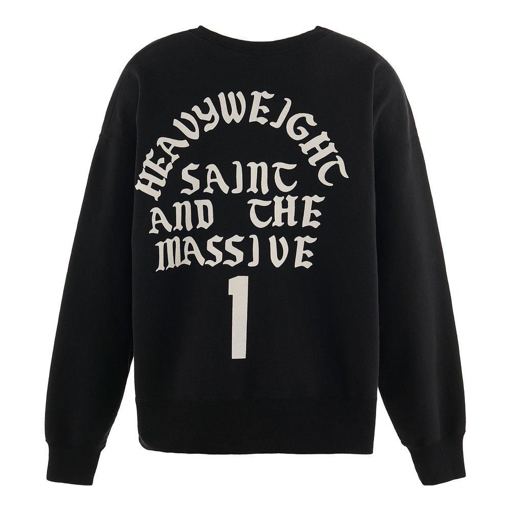 SAINT MXXXXXX | CREW NECK SWEAT SHIRT IT'S SAINT / BLACK