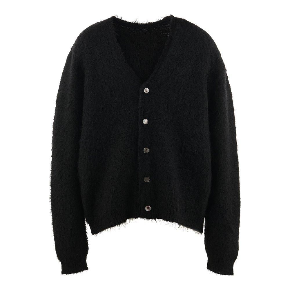 SAINT MXXXXXX | MOHAIR CARDIGAN / BLACK