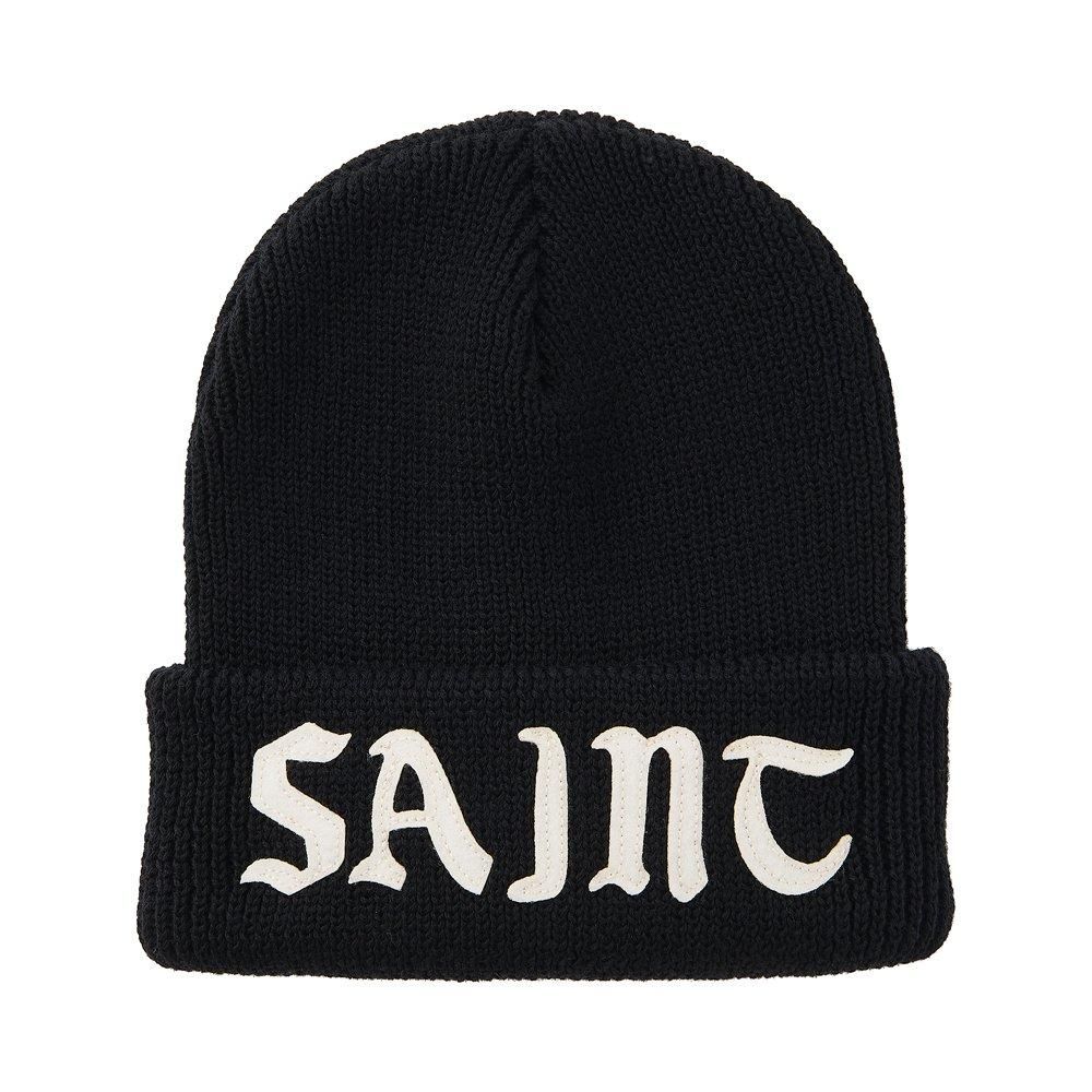 SAINT MXXXXXX | KNIT CAP SAINT / BLACK