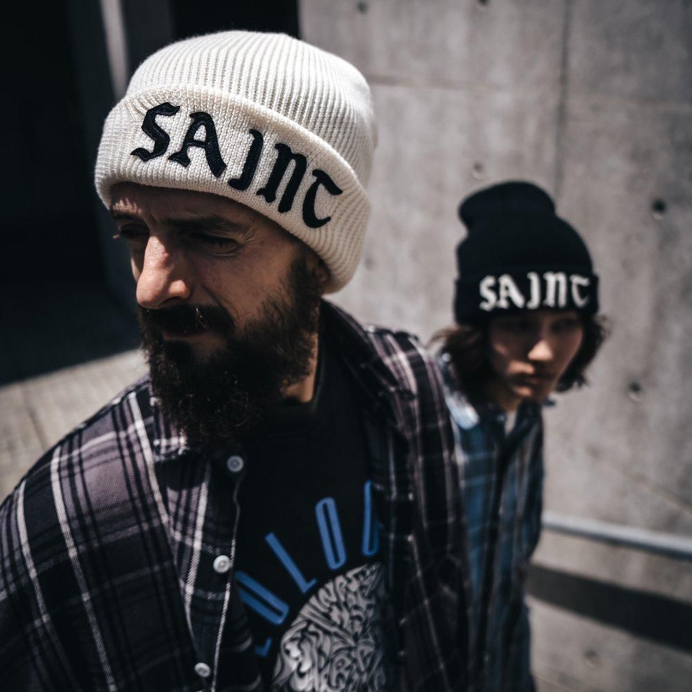 SAINT MXXXXXX | KNIT CAP SAINT / BLACK