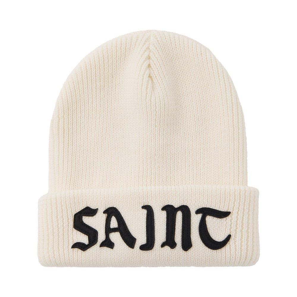 SAINT MXXXXXX | KNIT CAP SAINT / WHITE