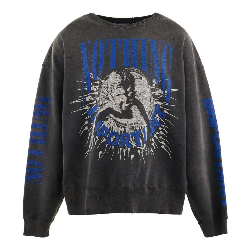 SAINT MXXXXXX | KK_CREW NECK SWEAT SHIRT NOTHNG IMP / BLACK
