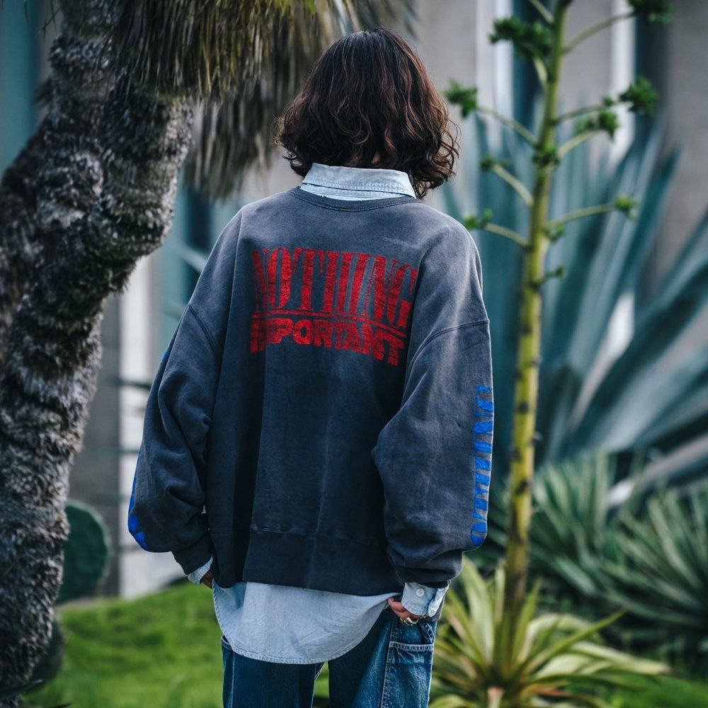 SAINT MXXXXXX | KK_CREW NECK SWEAT SHIRT NOTHNG IMP / BLACK