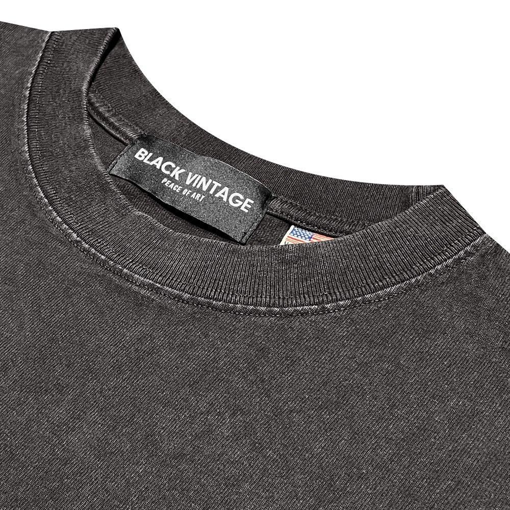 BLACK VINTAGE | S/S TEE VINTAGE DYEING / BLACK