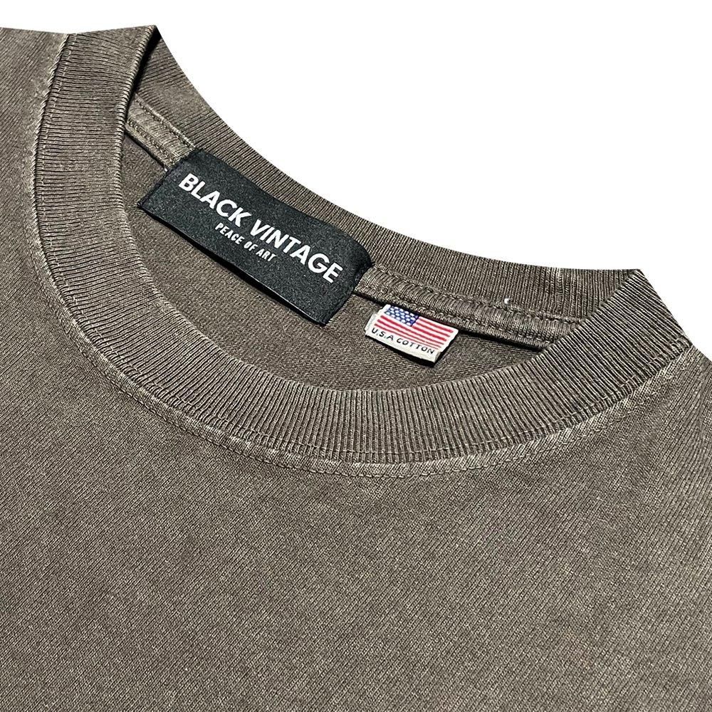 BLACK VINTAGE | S/S TEE VINTAGE DYEING / KHAKI