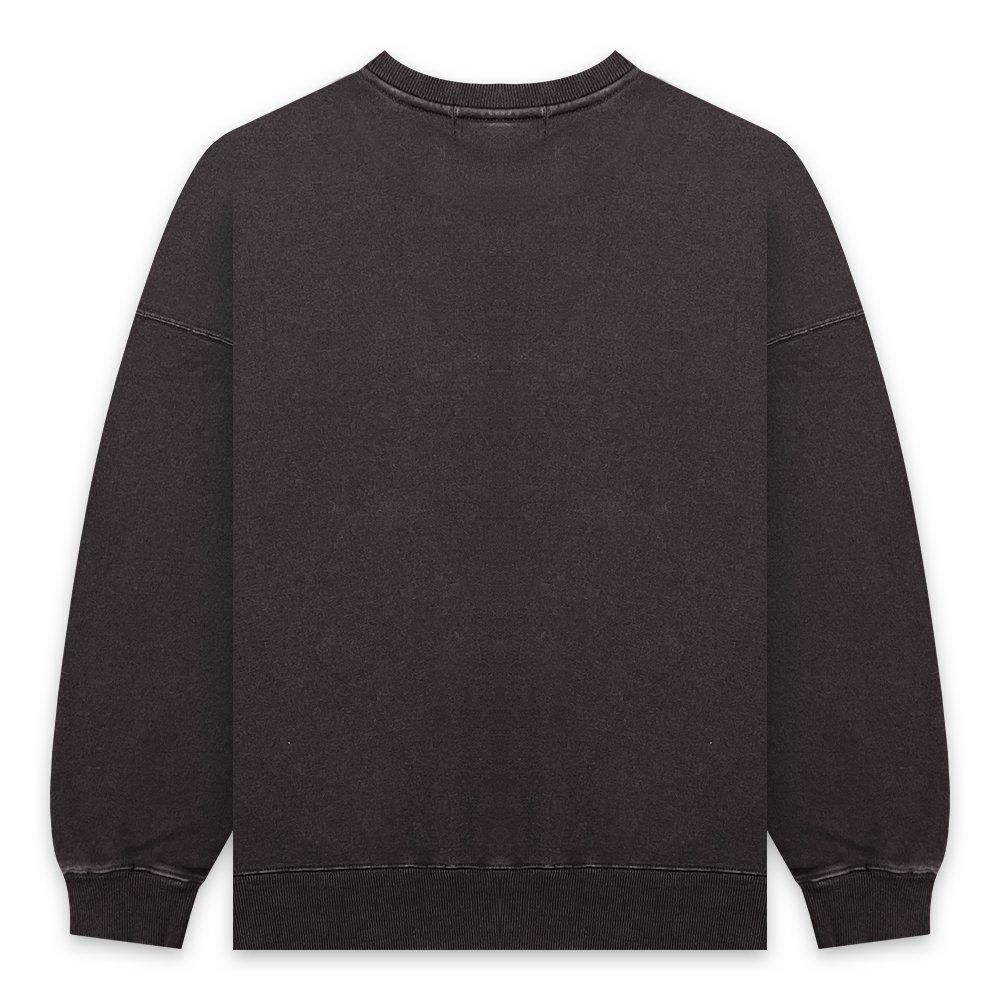 BLACK VINTAGE | CREWNECK SWEAT SHIRTS VINTAGE DYEING / BLACK