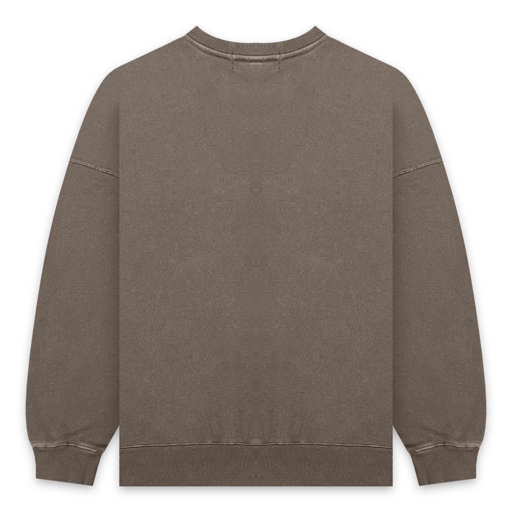 BLACK VINTAGE | CREWNECK SWEAT SHIRTS VINTAGE DYEING / KHAKI