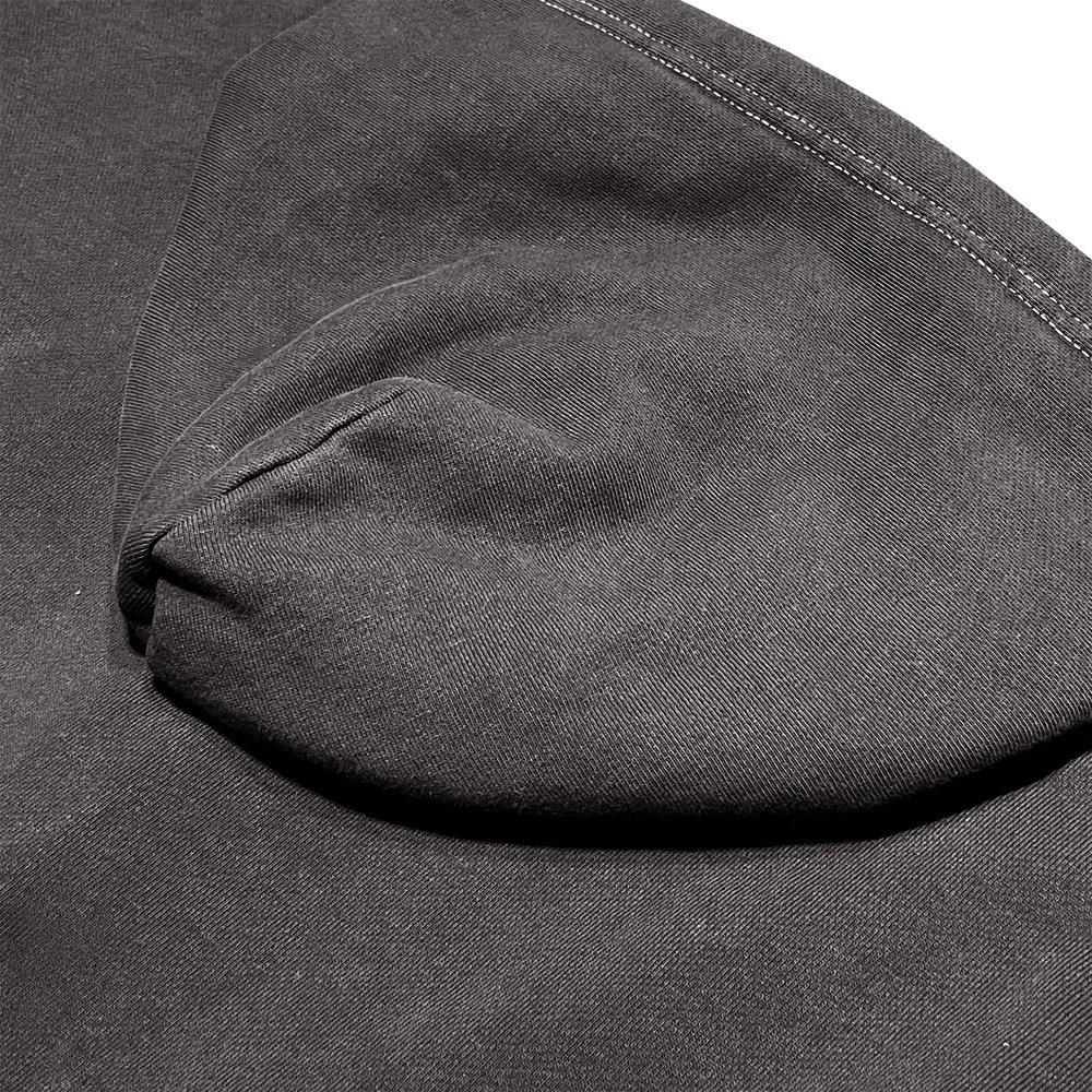 BLACK VINTAGE | ZIP HOODIE VINTAGE DYEING / BLACK