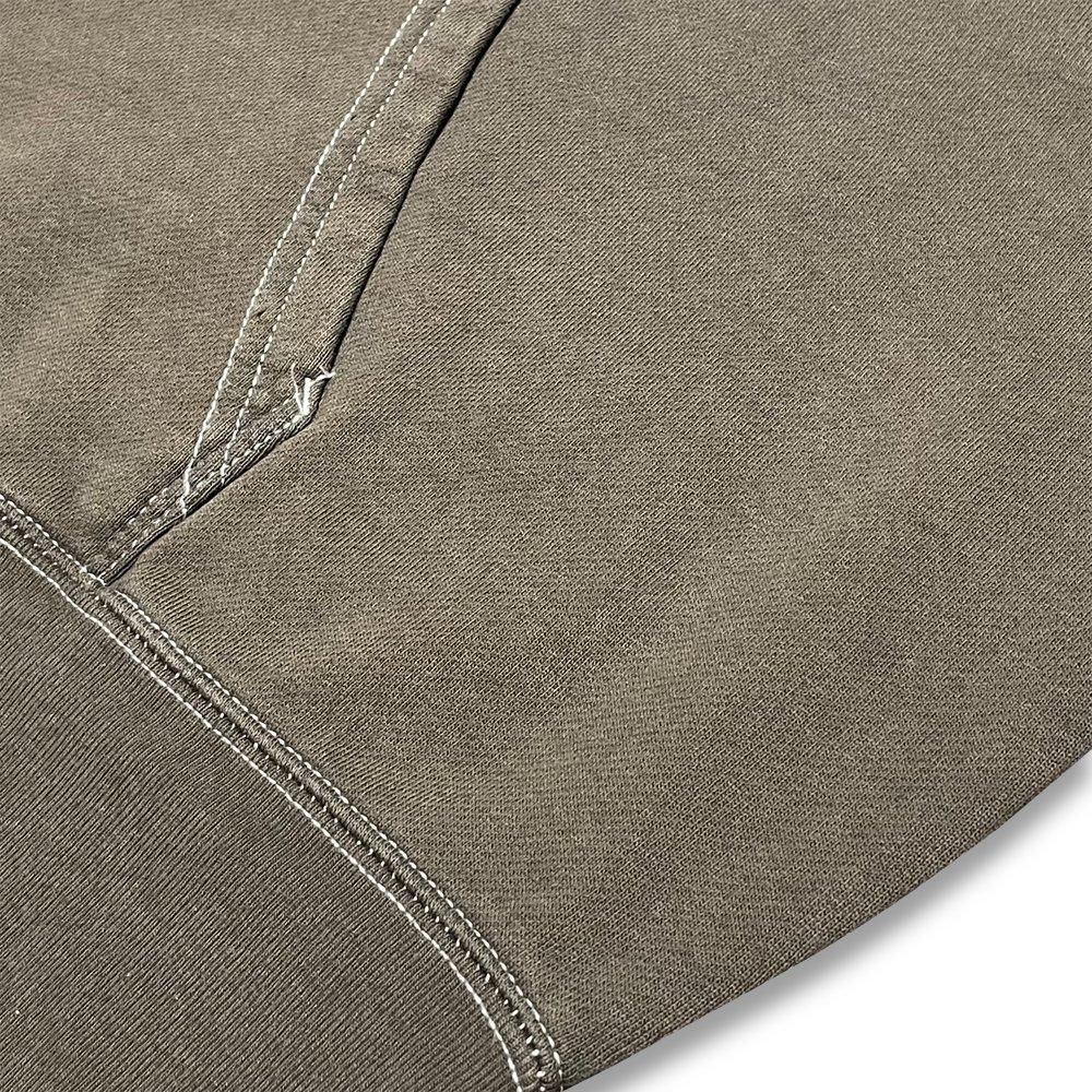 BLACK VINTAGE | ZIP HOODIE VINTAGE DYEING / KHAKI