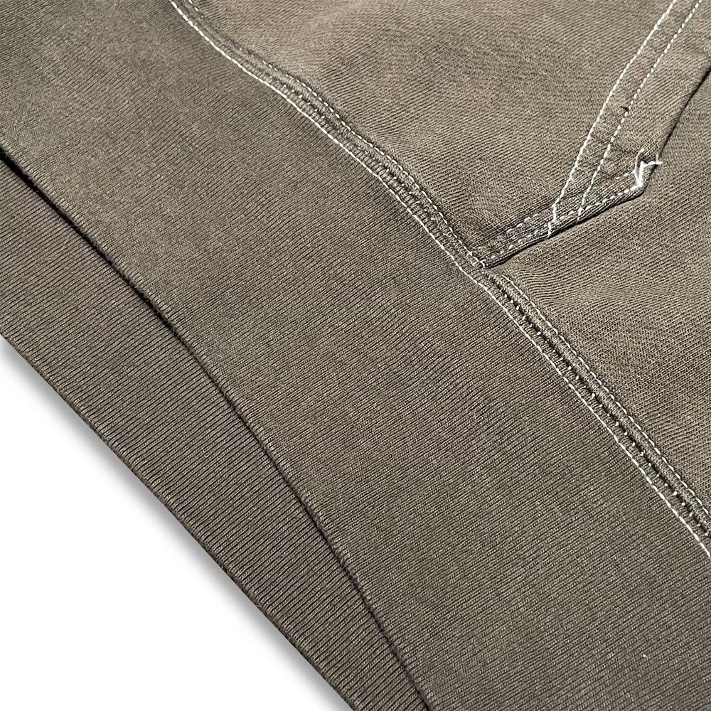 BLACK VINTAGE | ZIP HOODIE VINTAGE DYEING / KHAKI