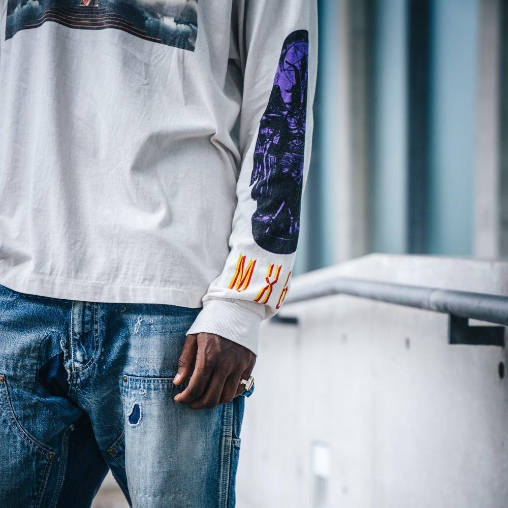 SAINT MXXXXXX | LS TEE SAINT PICTURES / WHITE