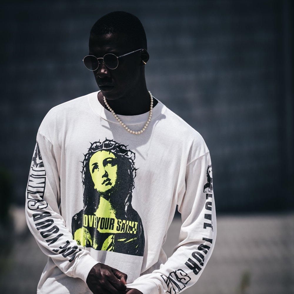 SAINT MXXXXXX | LS TEE LOVE UR SAINT / WHITE
